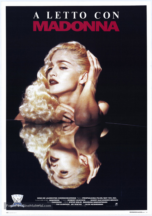 Madonna: Truth or Dare - Italian Movie Poster