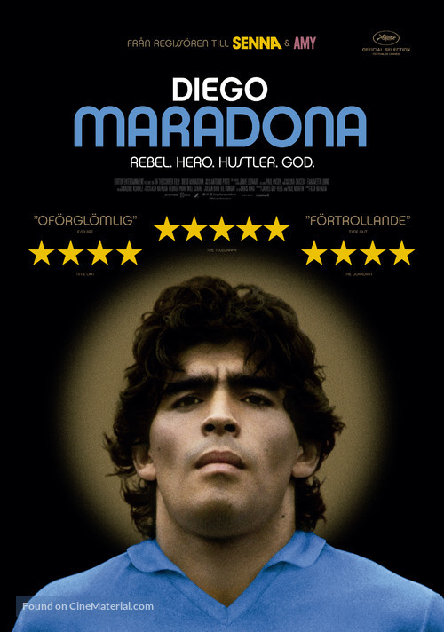 Diego Maradona - Swedish Movie Poster