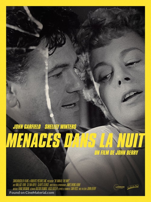 He Ran All the Way - French Re-release movie poster
