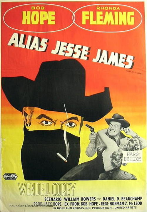 Alias Jesse James - Swedish Movie Poster