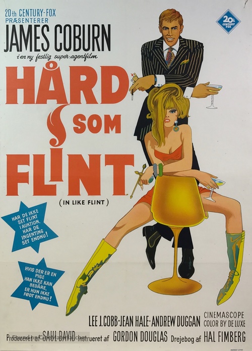 In Like Flint - Danish Movie Poster