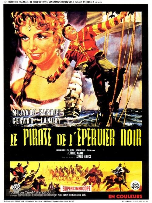 The Pirate of the Black Hawk - French Movie Poster