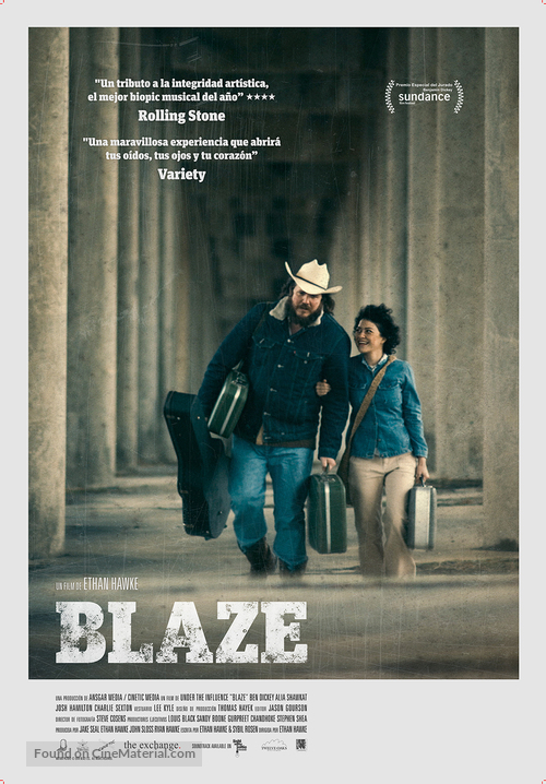 Blaze - Spanish Movie Poster