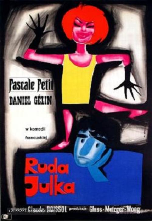 Julie la rousse - Polish Movie Poster