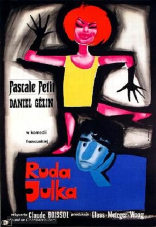 Julie la rousse - Polish Movie Poster