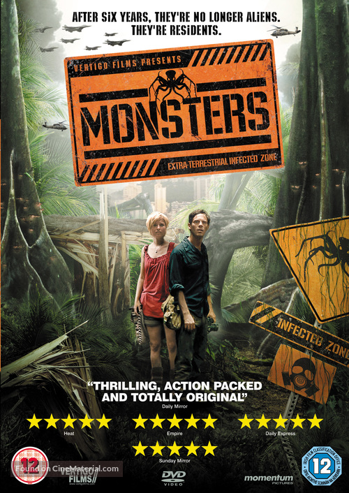 Monsters - British DVD movie cover