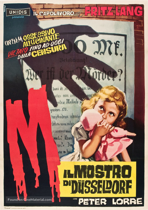 M - Italian Movie Poster