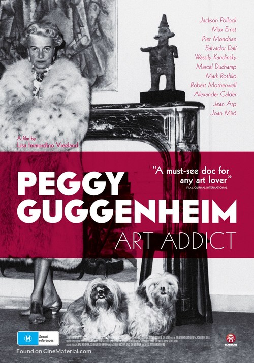 Peggy Guggenheim: Art Addict - Australian Movie Poster