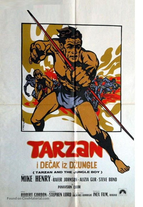 Tarzan and the Jungle Boy - Yugoslav Movie Poster