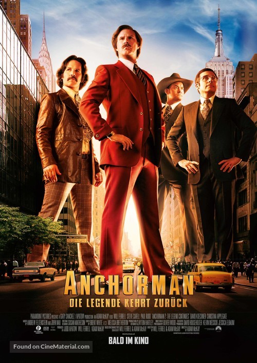 Anchorman 2: The Legend Continues - Austrian Movie Poster