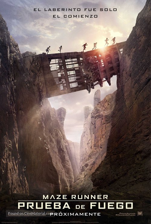 Maze Runner: The Scorch Trials - Mexican Movie Poster