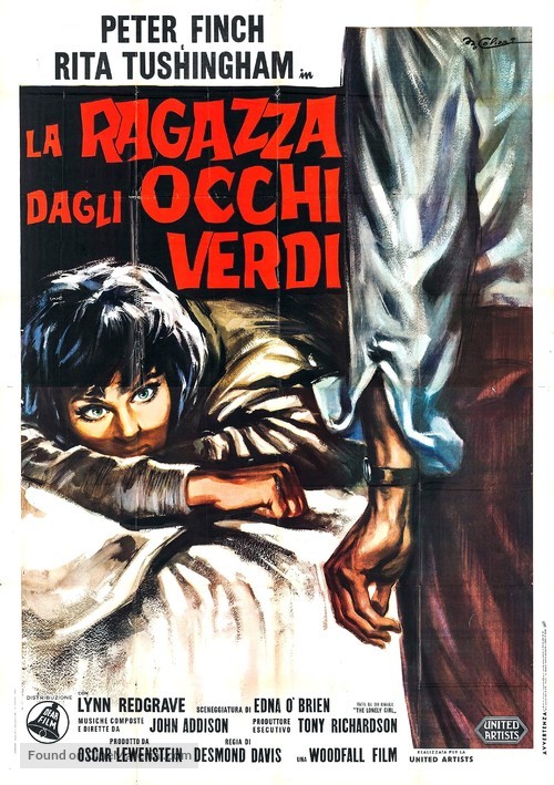 Girl with Green Eyes - Italian Movie Poster