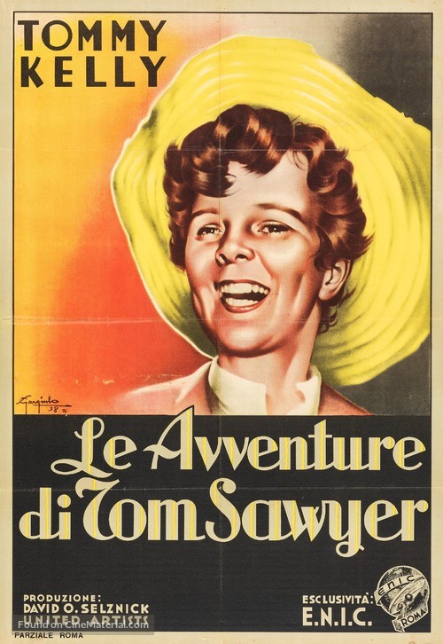 The Adventures of Tom Sawyer - Italian Movie Poster