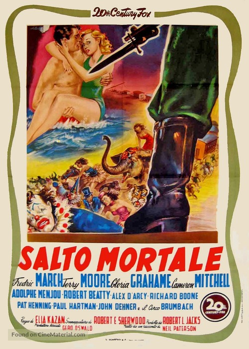Man on a Tightrope - Italian Movie Poster
