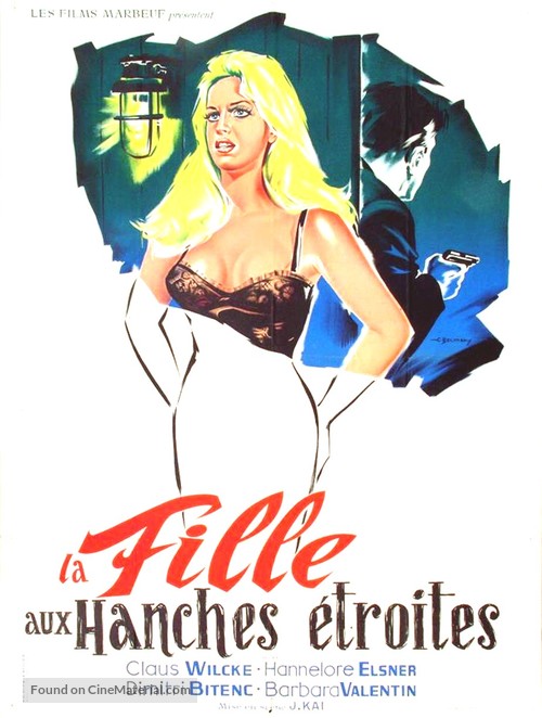Das M&auml;dchen mit den schmalen H&uuml;ften - French Movie Poster