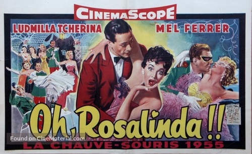 Oh... Rosalinda!! - Belgian Movie Poster