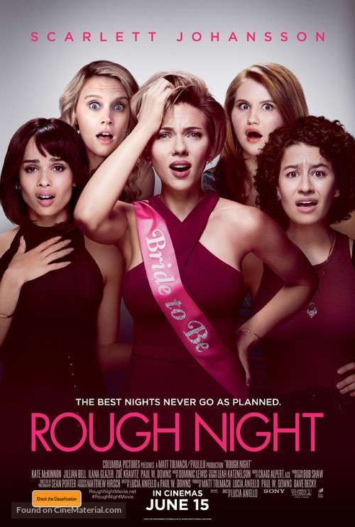 Rough Night - Australian Movie Poster