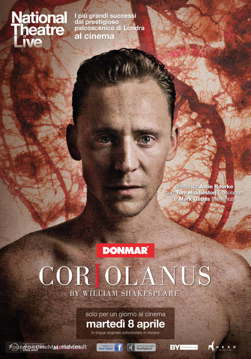 National Theatre Live: Coriolanus - Italian Movie Poster