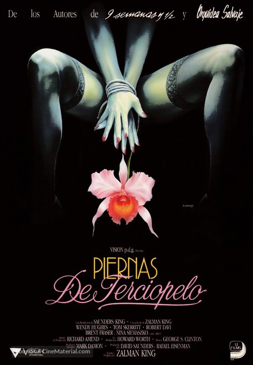 Wild Orchid II: Two Shades of Blue - Spanish Movie Poster
