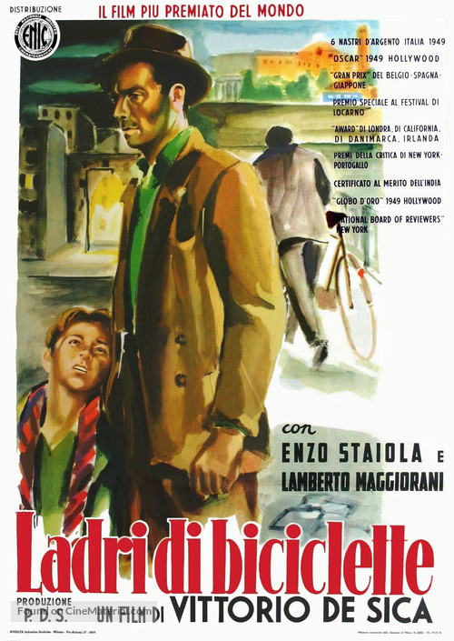 Resultado de imagem para poster Ladri di Biciclette