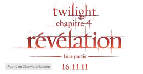 The Twilight Saga: Breaking Dawn - Part 1 - French Movie Poster