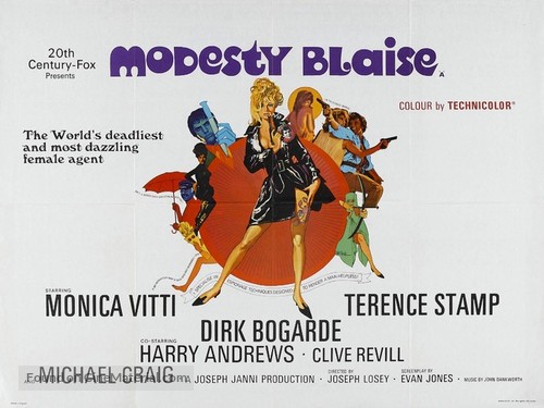Modesty Blaise - British Movie Poster