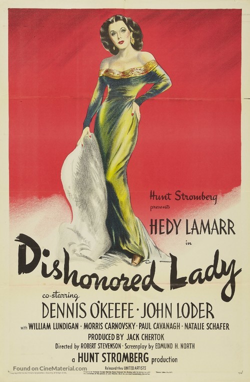 Dishonored Lady - Movie Poster