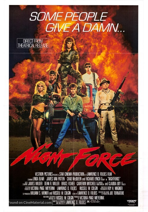 Nightforce - Video release movie poster