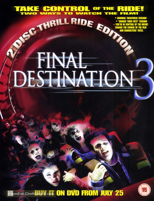 Final Destination 3 - British Movie Cover