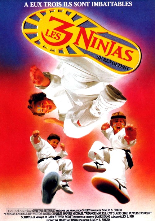 3 Ninjas Knuckle Up - French Movie Poster