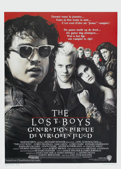The Lost Boys - Belgian Movie Poster