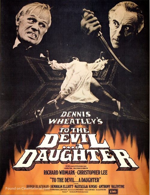 To the Devil a Daughter - British Movie Poster