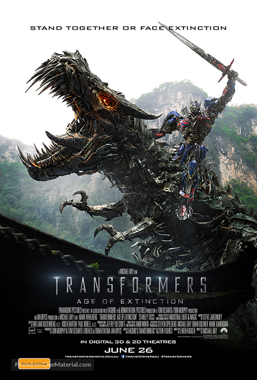 Transformers: Age of Extinction - Australian Movie Poster