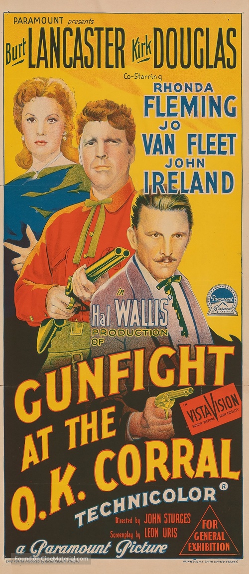 Gunfight at the O.K. Corral - Australian Movie Poster
