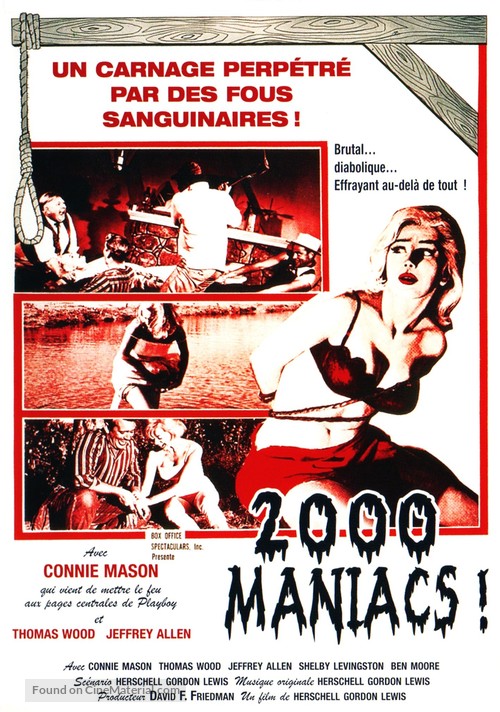 Two Thousand Maniacs! - French Movie Poster