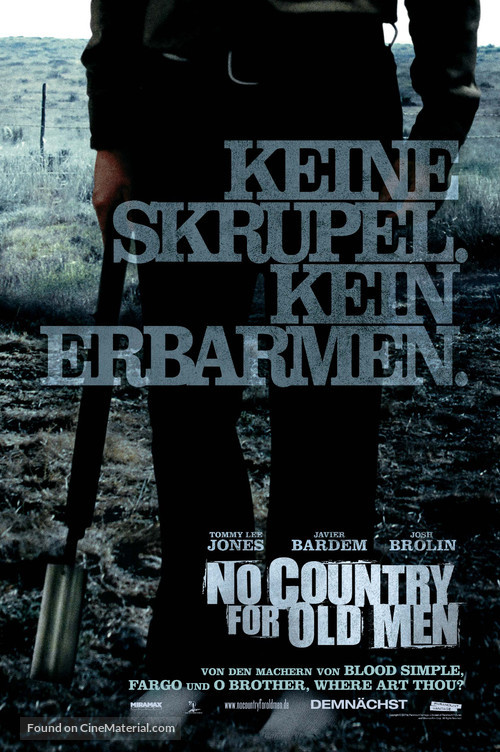 No Country for Old Men - German Movie Poster