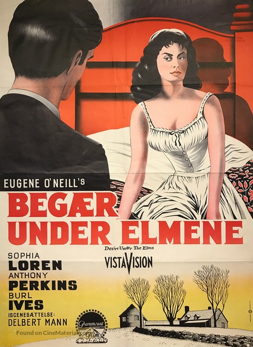 Desire Under the Elms - Danish Movie Poster