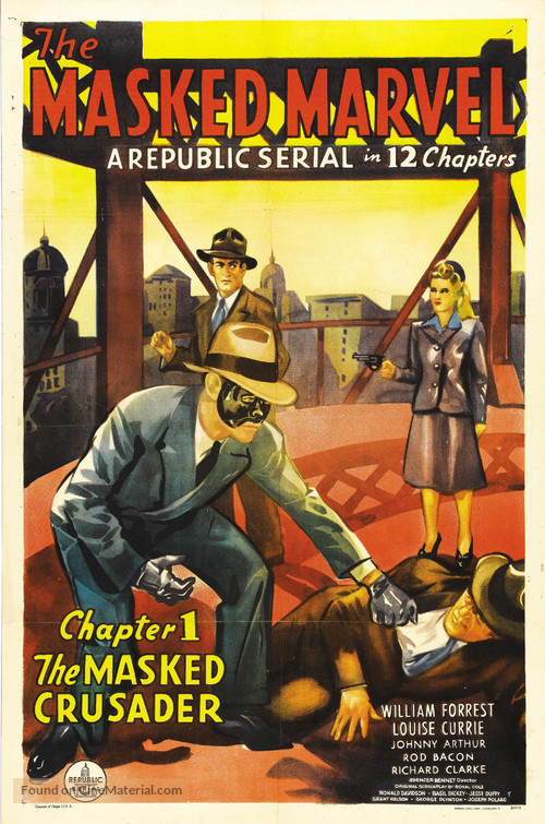 The Masked Marvel - Movie Poster