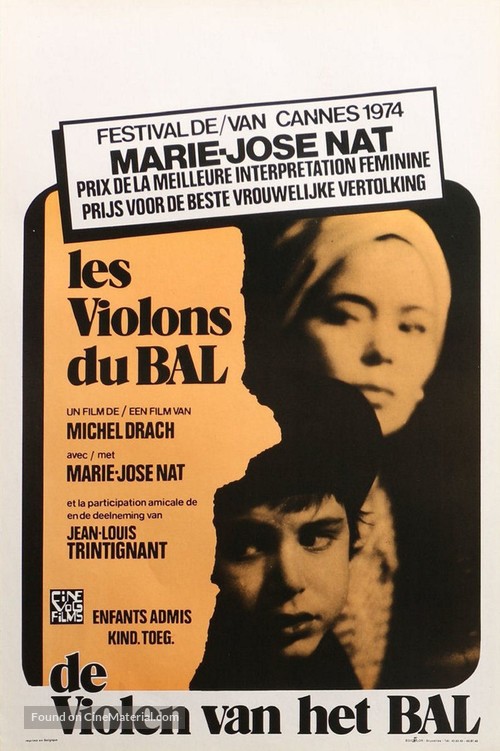 Les violons du bal - Belgian Movie Poster