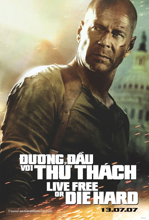 Live Free or Die Hard - Vietnamese Movie Poster
