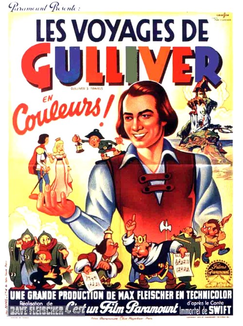 Gulliver&#039;s Travels - French Movie Poster