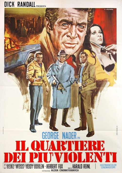 Todessch&uuml;sse am Broadway - Italian Movie Poster