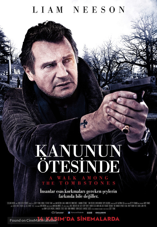 A Walk Among the Tombstones - Turkish Movie Poster