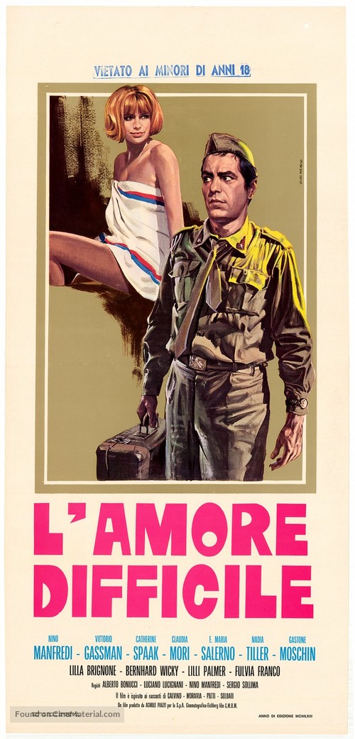 L&#039;amore difficile - Italian Movie Poster