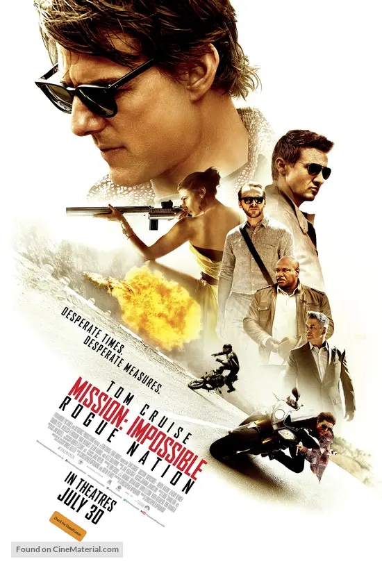 Mission: Impossible - Rogue Nation - Australian Movie Poster