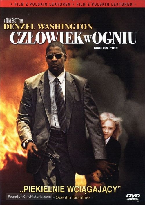 Man on Fire - Polish DVD movie cover