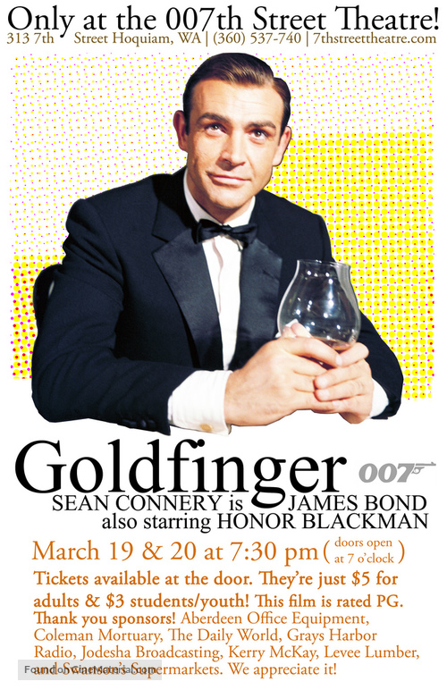 Goldfinger - Re-release movie poster