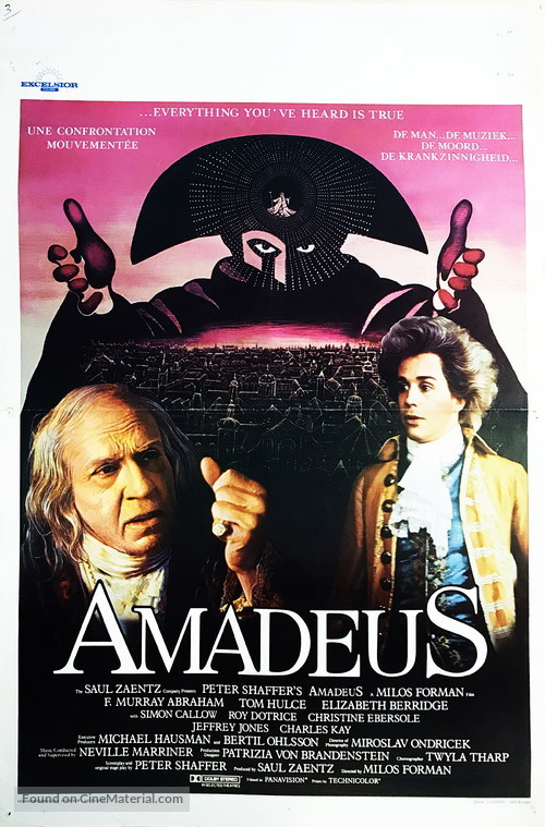 Amadeus - Belgian Movie Poster