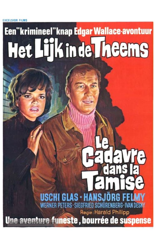 Die Tote aus der Themse - Belgian Movie Poster