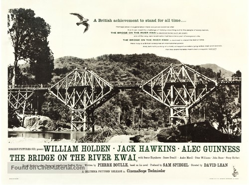 The Bridge on the River Kwai - British Movie Poster